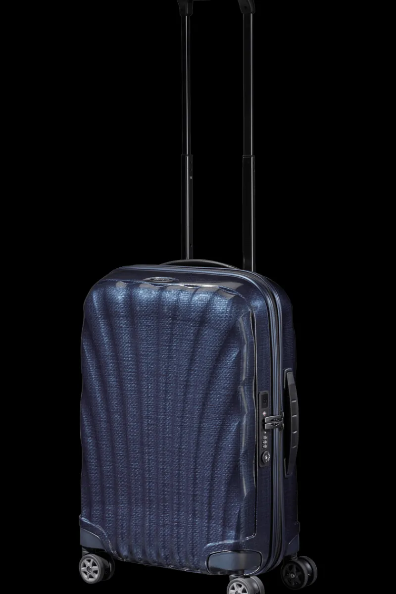Samsonite Spinner (4 Wheel) | Lightweight Luggage-C-Lite Spinner (4 wheels) 55cm Expandable Cabin - Midnight Blue