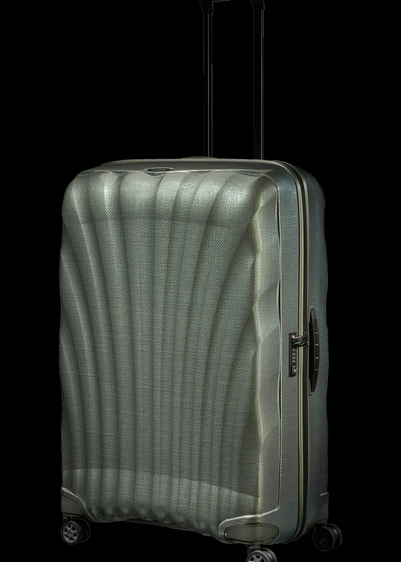 Samsonite Spinner (4 Wheel) | Lightweight Luggage-C-Lite Spinner (4 wheels) 86cm - Metallic Green