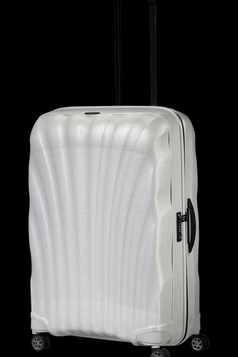 Samsonite Spinner (4 Wheel) | Lightweight Luggage-C-Lite Spinner (4 wheels) 81cm - Off White