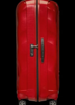 Samsonite Spinner (4 Wheel) | Lightweight Luggage-C-Lite Spinner (4 wheels) 81cm - Chili red