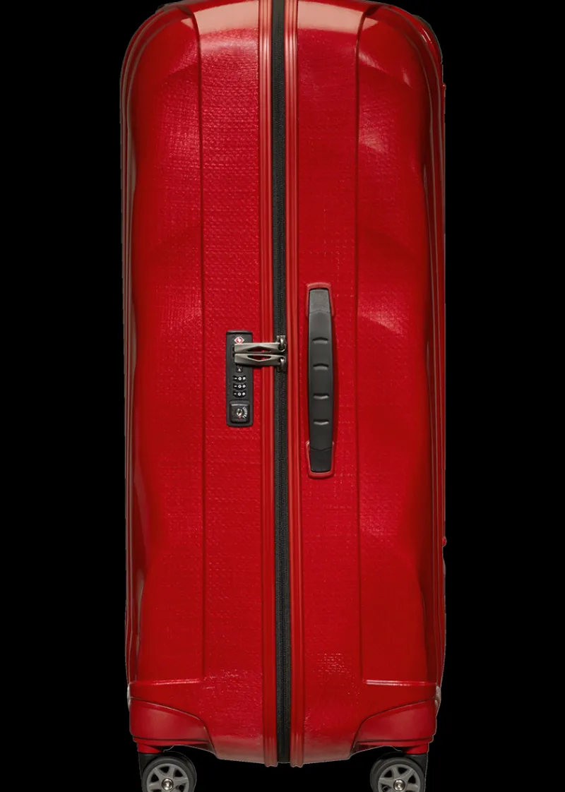 Samsonite Spinner (4 Wheel) | Lightweight Luggage-C-Lite Spinner (4 wheels) 81cm - Chili red