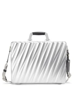 London Luggage Briefcases-19 Degree Aluminium Briefcase - Silver