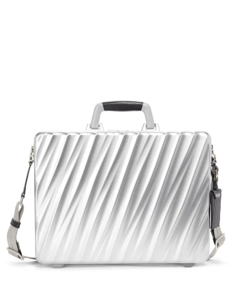 London Luggage Briefcases-19 Degree Aluminium Briefcase - Silver