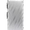 London Luggage Spinner (4 Wheel) | Aluminium Luggage-19 Degree Aluminium (87cm) Rolling Trunk 4 wheeled - Silver