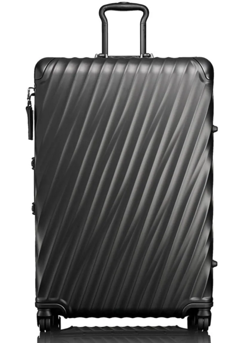 Tumi Spinner (4 Wheel) | Aluminium Luggage-19 Degree Aluminium Extended Trip Packing Case - Matte Black