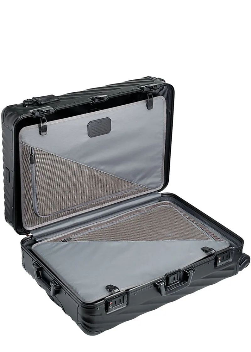 Tumi Spinner (4 Wheel) | Aluminium Luggage-19 Degree Aluminium Extended Trip Packing Case - Matte Black