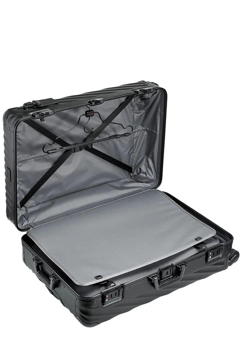 Tumi Spinner (4 Wheel) | Aluminium Luggage-19 Degree Aluminium Extended Trip Packing Case - Matte Black