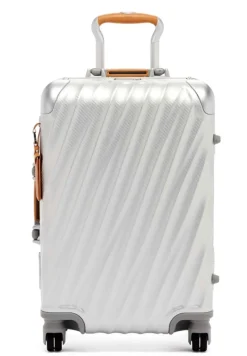 Tumi Spinner (4 Wheel) | Aluminium Luggage-19 Degree Aluminium International Carry-On - Texture Silver