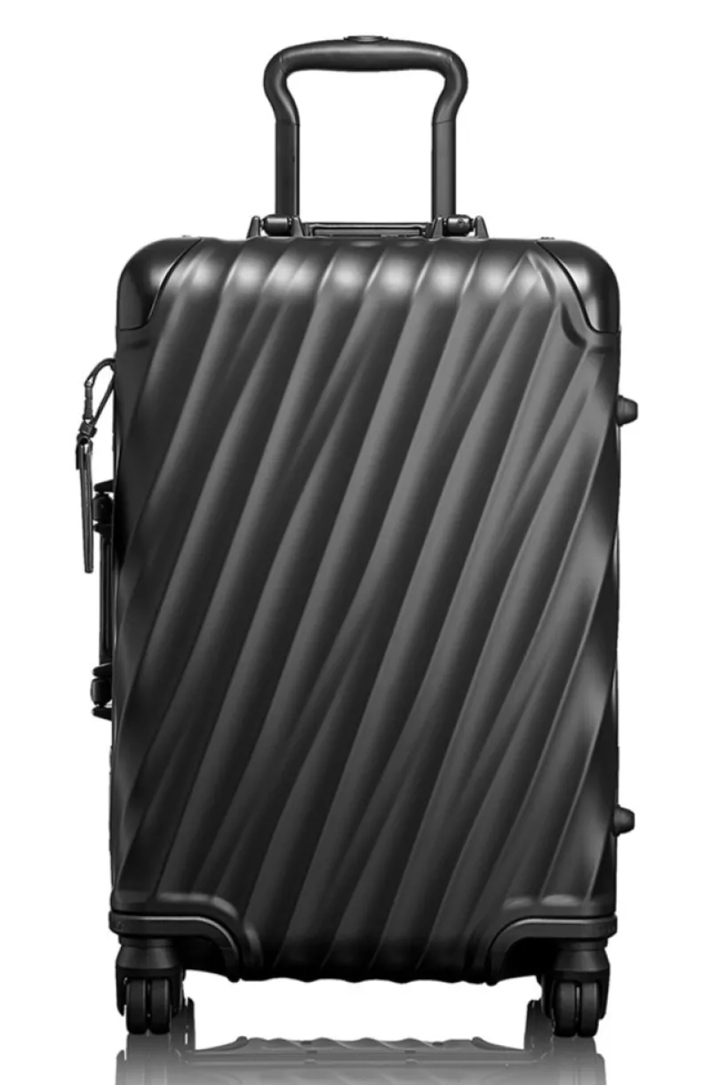 Tumi Spinner (4 Wheel) | Aluminium Luggage-19 Degree Aluminium International Carry-On - Matte Black