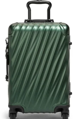 London Luggage Spinner (4 Wheel) | Hardside Luggage-19 Degree Aluminium International Carry-On 56cm - Texture Forest Green