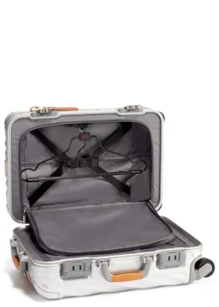 Tumi Spinner (4 Wheel) | Aluminium Luggage-19 Degree Aluminium International Carry-On - Texture Silver