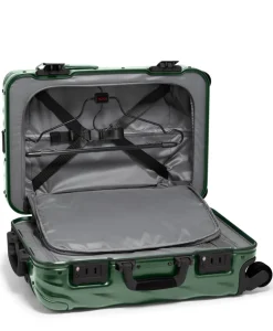 London Luggage Spinner (4 Wheel) | Hardside Luggage-19 Degree Aluminium International Carry-On 56cm - Texture Forest Green