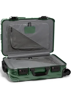 London Luggage Spinner (4 Wheel) | Hardside Luggage-19 Degree Aluminium International Carry-On 56cm - Texture Forest Green