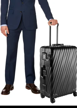 Tumi Spinner (4 Wheel) | Aluminium Luggage-19 Degree Aluminium Short Trip Packing Case - Matte Black