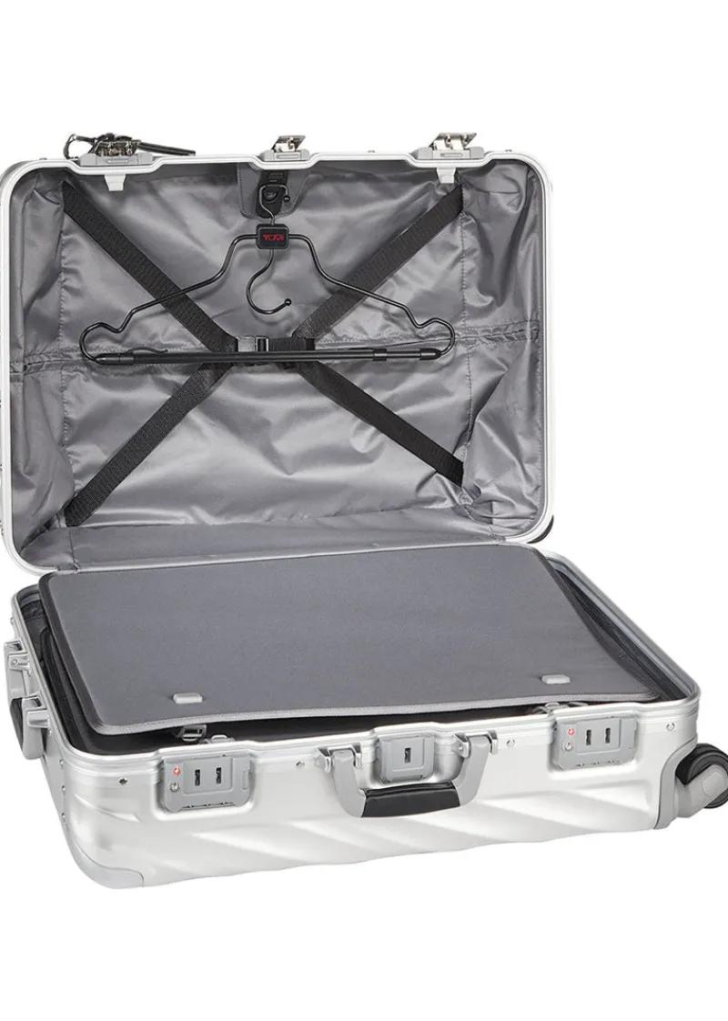 Tumi Spinner (4 Wheel) | Aluminium Luggage-19 Degree Aluminium Short Trip Packing Case - Silver