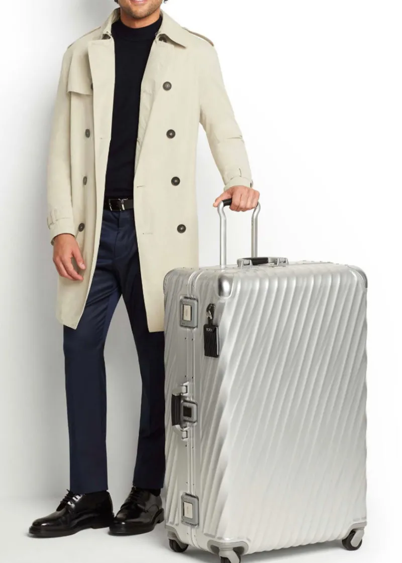 London Luggage Spinner (4 Wheel) | Aluminium Luggage-19 Degree Aluminium Worldwide Trip Packing Case - Aluminium