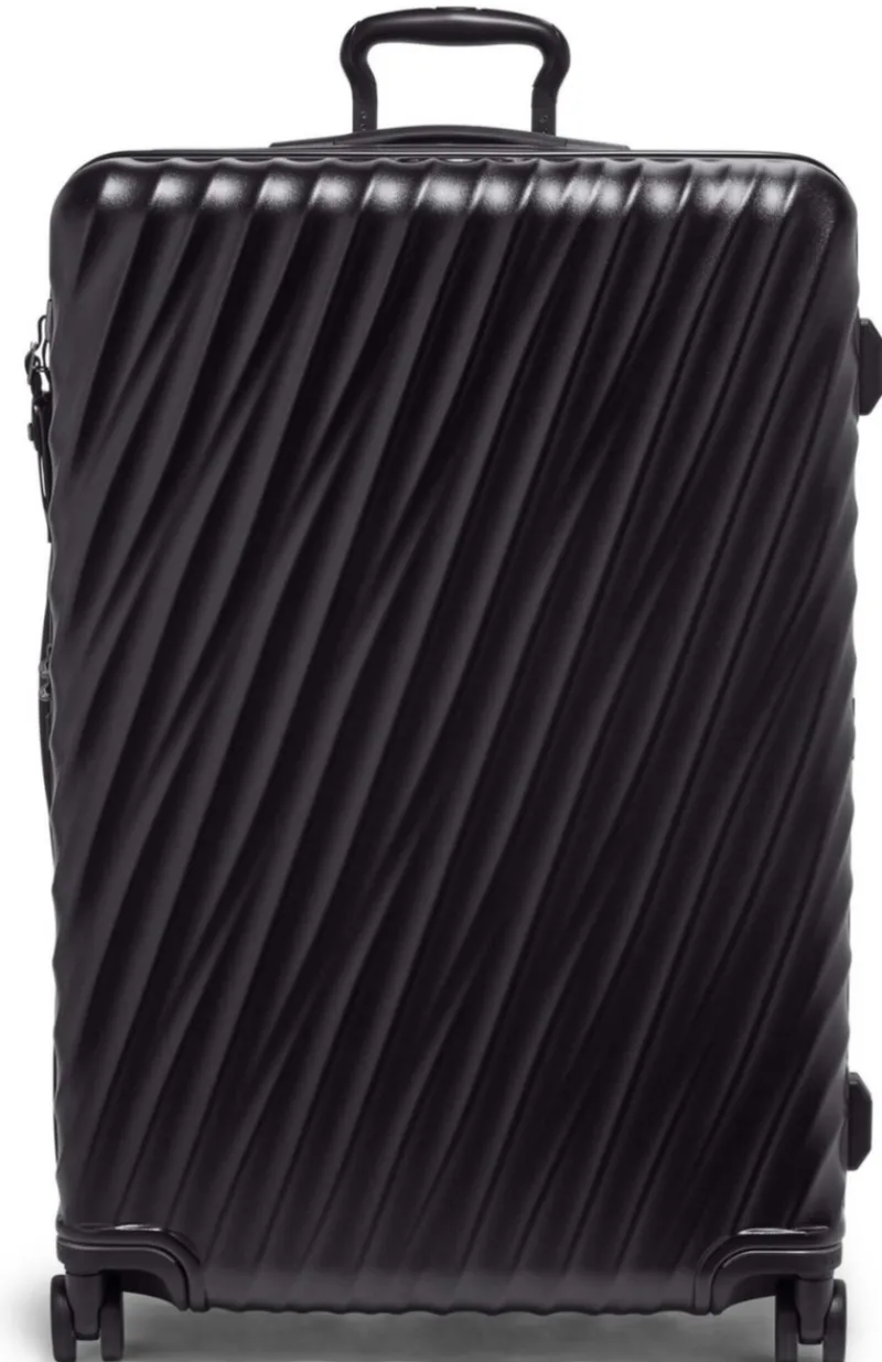 Tumi Hardside Luggage-19 Degree Extended Trip Expandable 4 Wheeled Packing Case - Black Textured