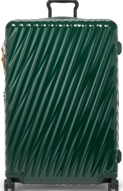 London Luggage Spinner (4 Wheel) | Hardside Luggage-19 Degree Extended Trip Expandable 4 Wheeled Packing Case - Hunter Green
