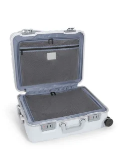 Tumi Spinner (4 Wheel) | Hardside Luggage-19 Degree Frame Continental 4 Wheeled Carry-On 55cm - Pearl Grey