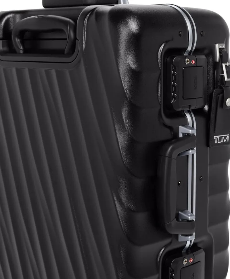 Tumi Spinner (4 Wheel) | Hardside Luggage-19 Degree Frame Continental 4 Wheeled Carry-On 55cm - Black Texture