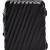 London Luggage Spinner (4 Wheel) | Hardside Luggage-19 Degree Frame International 4 Wheeled Carry-On 55cm - Black Texture