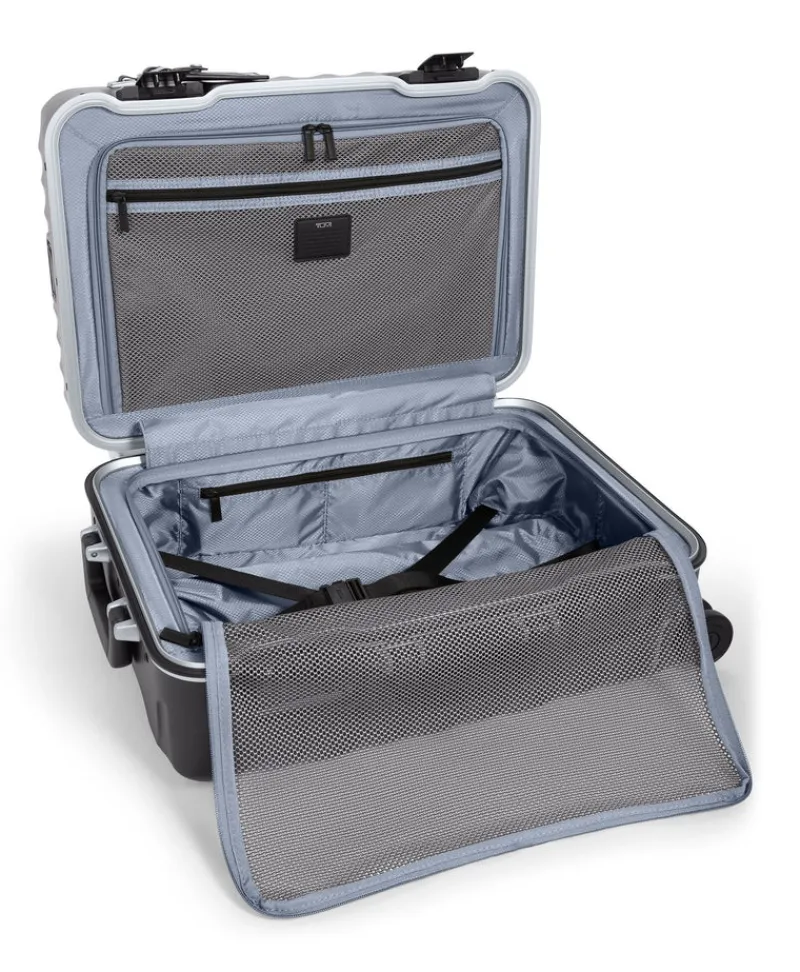 London Luggage Spinner (4 Wheel) | Hardside Luggage-19 Degree Frame International 4 Wheeled Carry-On 55cm - Black Texture