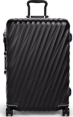 Tumi Spinner (4 Wheel) | Hardside Luggage-19 Degree Frame Short Trip 4 Wheeled Checked Luggage 66cm - Black Texture