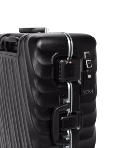 Tumi Spinner (4 Wheel) | Hardside Luggage-19 Degree Frame Short Trip 4 Wheeled Checked Luggage 66cm - Black Texture