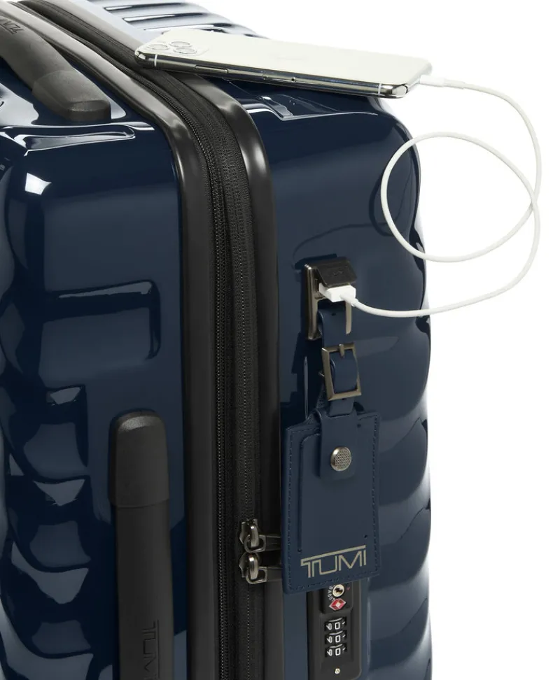 Tumi Spinner (4 Wheel) | Cabin Luggage-19 Degree International Expandable 4 Wheeled Carry-On - Navy