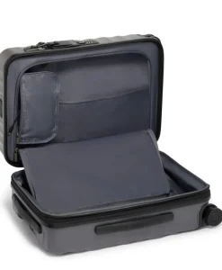 London Luggage Spinner (4 Wheel) | Hardside Luggage-19 Degree International Expandable Carry-On 55cm - Grey Texture