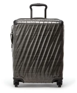 London Luggage Spinner (4 Wheel) | Hardside Luggage-19 Degree Lite Continental 4 Wheeled Carry-On (55 cm) - Black/Graphite