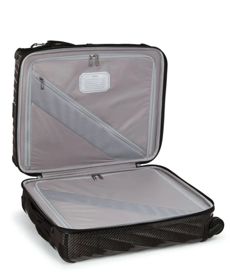 London Luggage Spinner (4 Wheel) | Hardside Luggage-19 Degree Lite Continental 4 Wheeled Carry-On (55 cm) - Black/Graphite