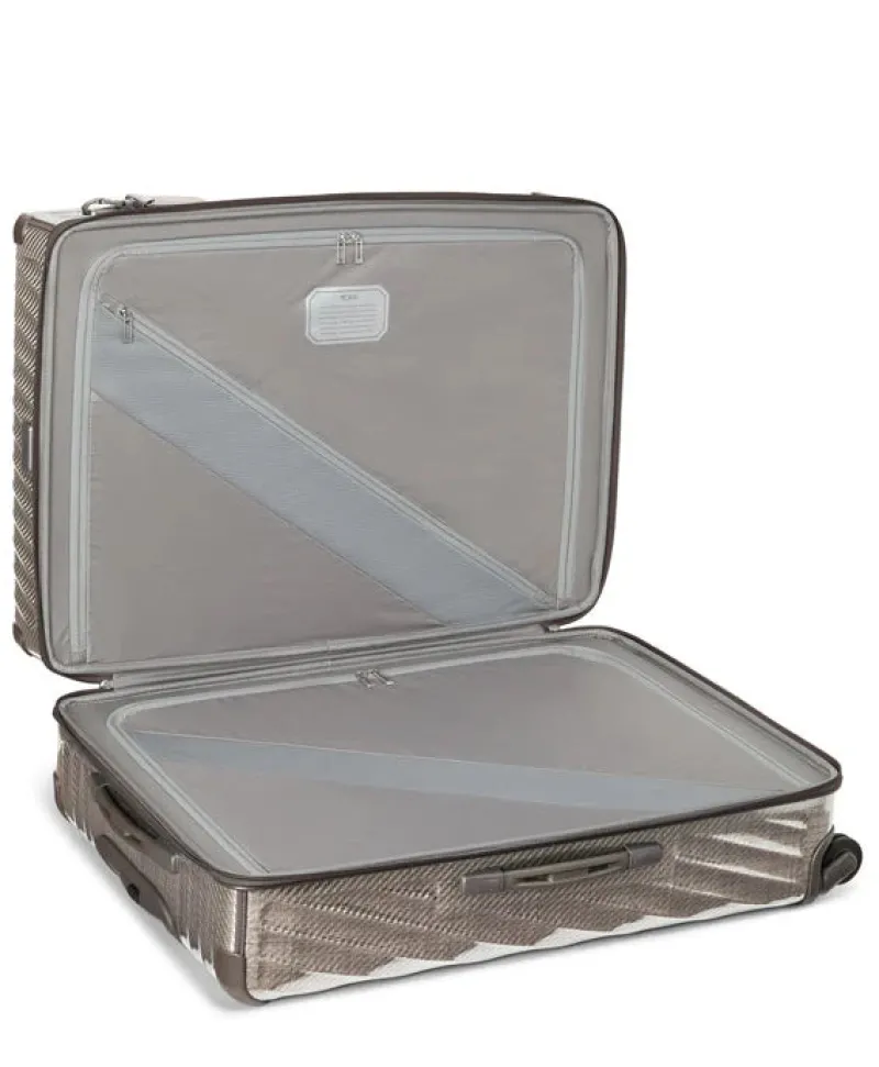 London Luggage Spinner (4 Wheel)-19 Degree Lite Extended Trip Checked Luggage - Titanium