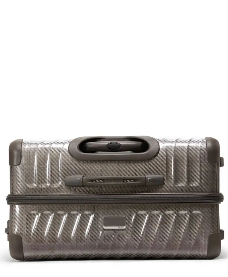 London Luggage Spinner (4 Wheel)-19 Degree Lite Extended Trip Checked Luggage - Titanium