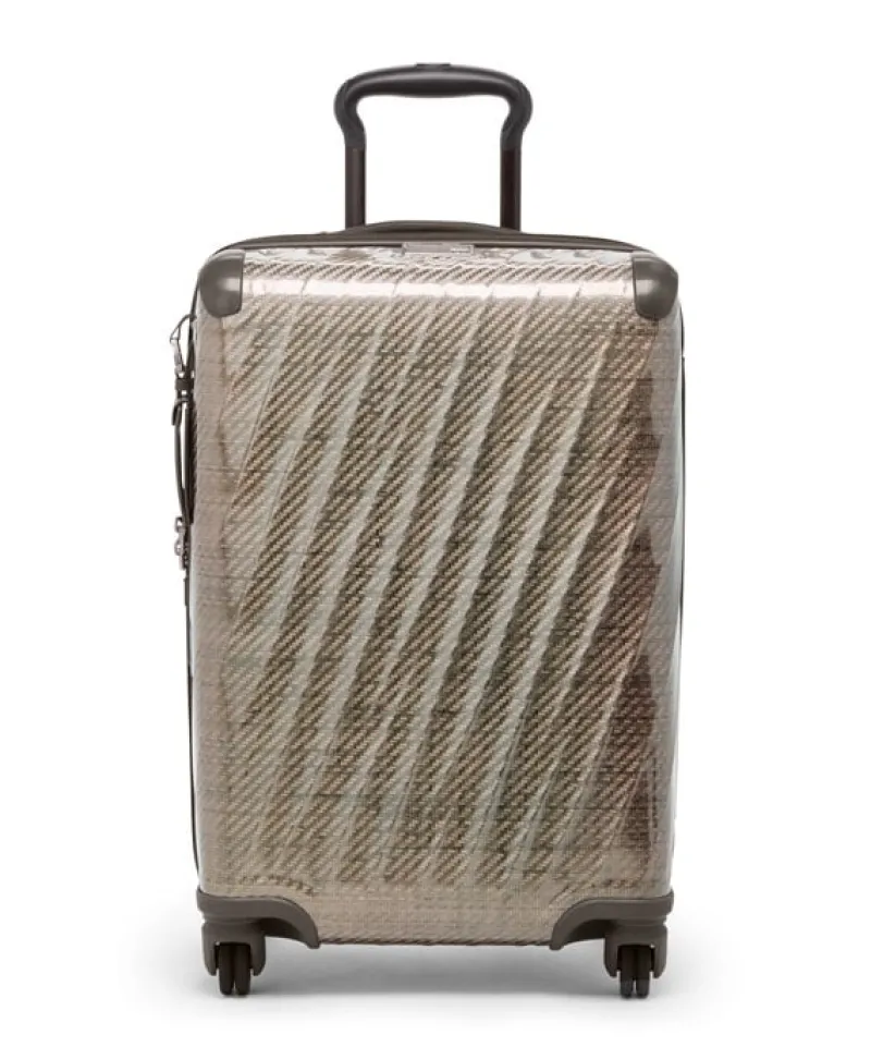 London Luggage Spinner (4 Wheel) | Hardside Luggage-19 Degree Lite International 4 Wheeled Carry-On (55 cm) - Titanium