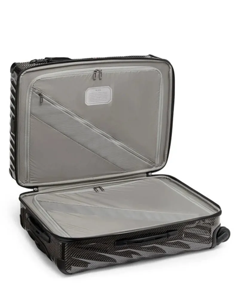 London Luggage Hardside Luggage | Cabin Luggage-19 Degree Lite Short Trip Checked Luggage 66 cm - Black/Graphite