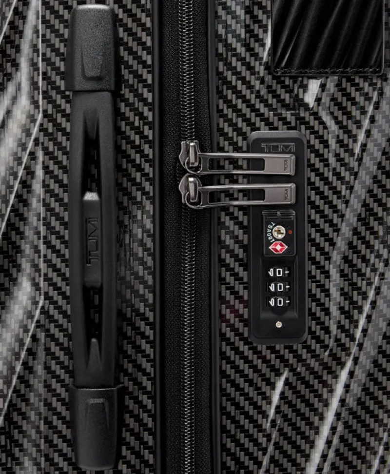 London Luggage Hardside Luggage | Cabin Luggage-19 Degree Lite Short Trip Checked Luggage 66 cm - Black/Graphite