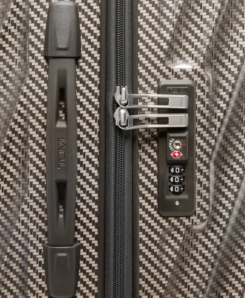 London Luggage Hardside Luggage | Cabin Luggage-19 Degree Lite Short Trip Checked Luggage 66 cm - Titanium