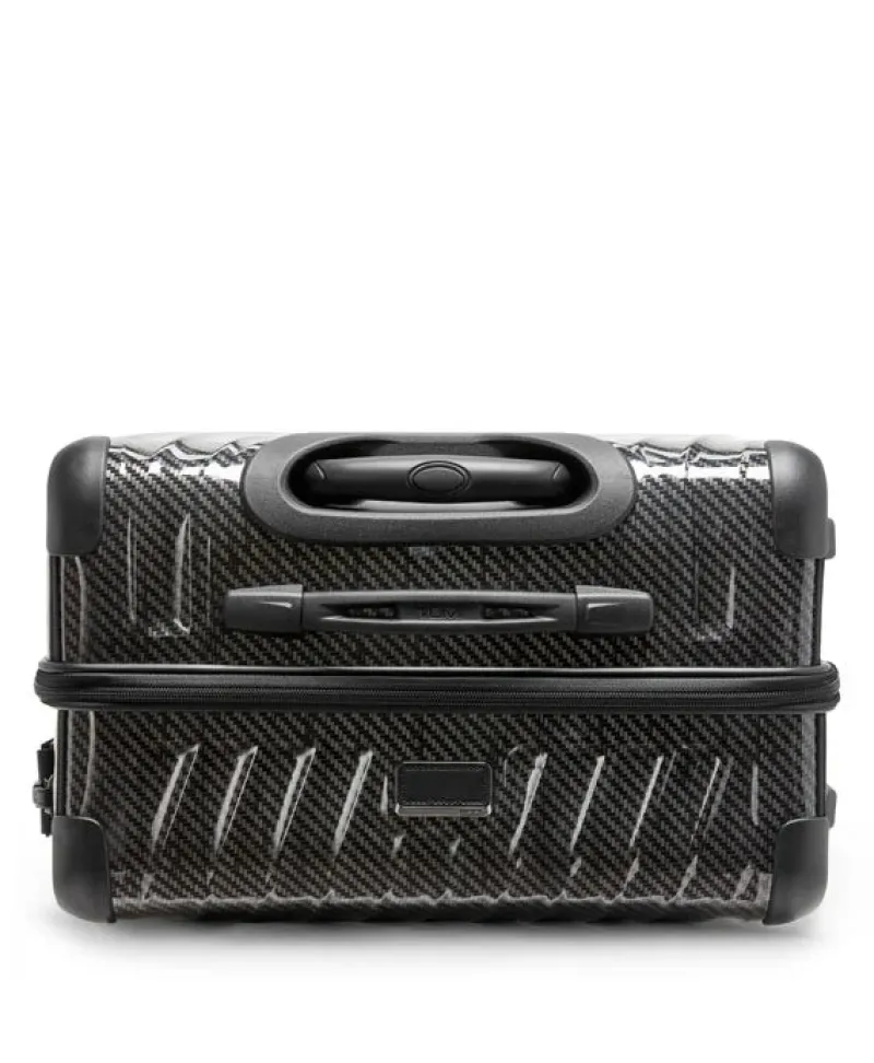 London Luggage Hardside Luggage | Cabin Luggage-19 Degree Lite Short Trip Checked Luggage 66 cm - Black/Graphite