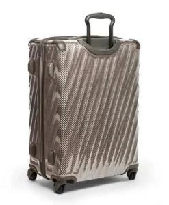 London Luggage Hardside Luggage | Cabin Luggage-19 Degree Lite Short Trip Checked Luggage 66 cm - Titanium