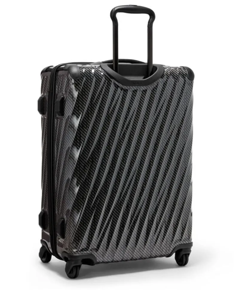 London Luggage Hardside Luggage | Cabin Luggage-19 Degree Lite Short Trip Checked Luggage 66 cm - Black/Graphite