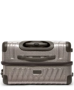 London Luggage Hardside Luggage | Cabin Luggage-19 Degree Lite Short Trip Checked Luggage 66 cm - Titanium