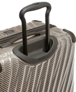 London Luggage Hardside Luggage | Cabin Luggage-19 Degree Lite Short Trip Checked Luggage 66 cm - Titanium