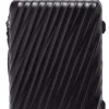 Tumi Hardside Luggage | Cabin Luggage-19 Degree Short Trip Expandable 4 Wheeled Packing Case - Black Textured