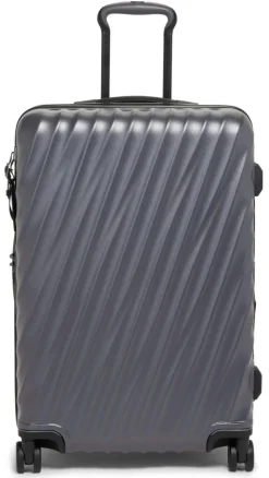 Tumi Hardside Luggage | Cabin Luggage-19 Degree Short Trip Expandable 4 Wheeled Packing Case - Grey Texture