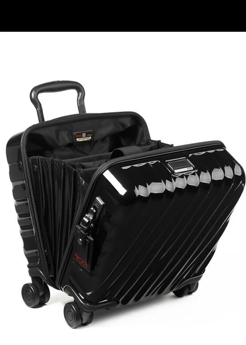 Tumi Spinner (4 Wheel) | Hardside Luggage-19 Degree Small Compact 4 Wheeled Brief - Black