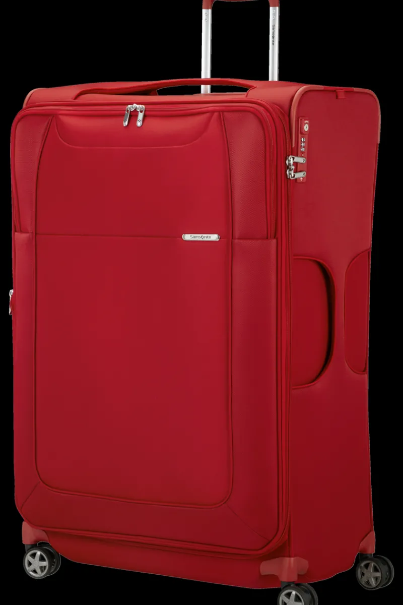 Samsonite Spinner (4 Wheel) | Lightweight Luggage-D'LITE 83cm Spinner (4 wheels) - Chili Red