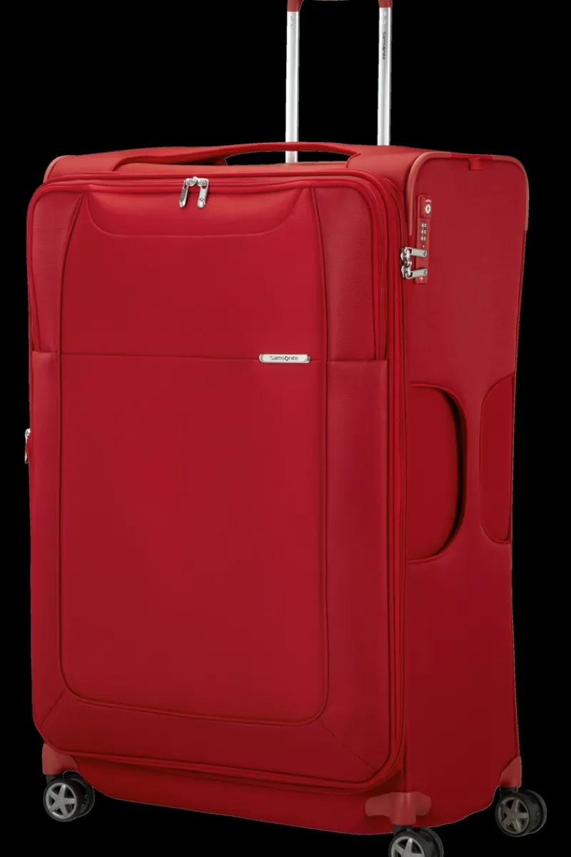 Samsonite Spinner (4 Wheel) | Lightweight Luggage-D'LITE 83cm Spinner (4 wheels) - Chili Red