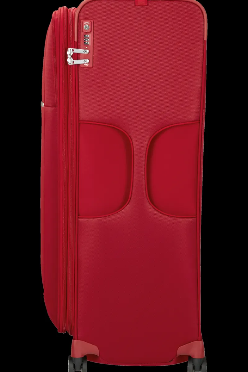 Samsonite Spinner (4 Wheel) | Lightweight Luggage-D'LITE 83cm Spinner (4 wheels) - Chili Red