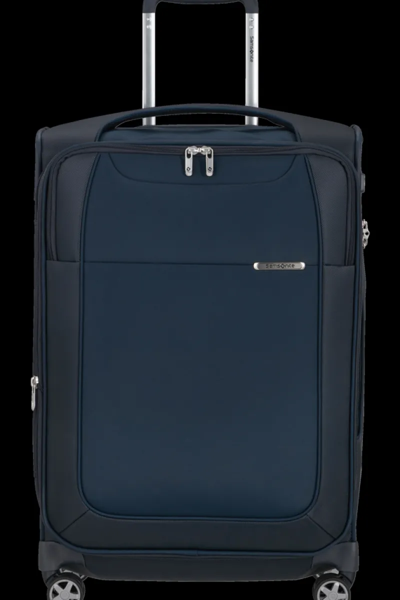 Samsonite Spinner (4 Wheel) | Lightweight Luggage-D'LITE 63cm Spinner Expandable (4 wheels) - Midnight Blue